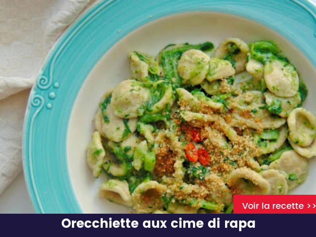 Orecchiette aux cime di rapa